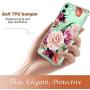 Case for iPhone 11,Cutebe Shockproof Series Hard PC+ TPU Bumper Protective Case for Apple iPhone 11 6.1 Inch Crystal (Floral)