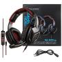 [Newest Updately] Sades SA920 Wired Stereo Gaming Headset Over Ear Headphones with Microphone for New Xbox One / PS4 / PC /Cell phones- Black/red (Renewed)