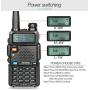 Ham Radio Walkie Talkie UV-5R Pro 8-Watt Dual Band Two Way Radio with one More 3800mAh Battery and Handheld Speaker Mic and NA-771 Antenna and USB Programming Cable