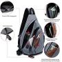 Tudequ Dry Wet Separation Sling Crossbody Chest Bag Backpack Casual Daypack for Men Women Teens
