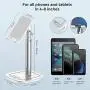 JOYROOM Cell Phone Stand, Adjustable Phone Holder Stand for Desk, Universal Desktop Phone/Tablet Stand Compatible with iPhone 11 Pro XS Max X 8 7 6S Plus Samsung Galaxy S10 S9 & Tablets (White) JOYROOM Cell Phone Stand, Adjustable Phone Holder Stand for Desk, Universal Desktop Phone/Tablet Stand Compatible with iPhone 11 Pro XS Max X 8 7 6S Plus Samsung Galaxy S10 S9 & Tablets (White)