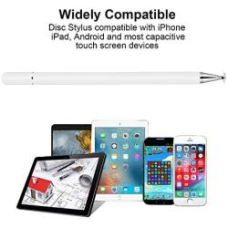 KIMZY ElegantPen Disc Stylus Pen, Fine Point Touch Screen Digital Pencil Compatible for iPad, iPhone, Samsung Note 10, Google Pixel 3 and More Capacitive Smartphones and Tablets