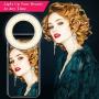 Selfie Ring Light, YBLNTEK Cell Phone Ring Light Clip Rechargeable Ring Light with 40 LEDs Led Circle Light for Phone Camera Photography Video