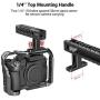 SMALLRIG Top Handle Grip with Locating Point for Arri, Adjustable Camera Handle with Mounting Points, Shoe Mount for Video Camera Cages, LED Lights Microphones- 1984