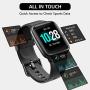 Lintelek Smart Watch, Full Touch Screen Smartwatch, 1.3 Inch Fitness Tracker with HR Monitor, Sleep Tracker, Stopwatch, IP68 Waterproof Fitness Watch Compatible with iOS, Android for Men, Women
