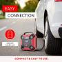 Helteko Air Compressor Tire Inflator - DC 12V Tire Pump for Car Tires with Dual Motors and LED Light - Digital Auto Air Pump with Carrying Case – Portable Air Compressor for Car, Bicycle, Inflatables
