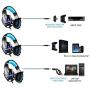 Ameryah Gaming Headset Gamer 3. 5mm Game Gaming Headphone Headset Earphone with Mic LED Light for Laptop Tablet / PS4 / Mobile Phones