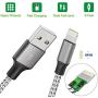 Maitron iPhone Charger, 3PACK 6FT Nylon Braided Lightning Cable Fast Charging High Speed Data Sync Cord Compatible with iPhoneX 8 8Plus 7 7Plus 6s 6sPlus 6 6Plus 5 5s 5c SE iPad iPod and More,White