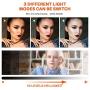 LED Ring Light with Adjustable Phone Holder & Stable Disc Base, Yoozon Dimmable 3000~6500K Ring Light Kit with 3 Light Modes & 10 Brightness Levels for Live Streaming/YouTube Video/Makeup/Selfie