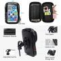 Waterproof Bike Phone Mount Bag 360° Rotatable Bicycle Handlebar Cellphone Case Holder Touch Screen Pouch w Card Slot Pockets for iPhone 11 XR 8 Galaxy A10 A20 S10 S9 Plus BLU Vivo XL4 Google Pixel 3a