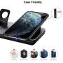 Wireless Charging Station for Apple Watch, iPhone & AirPods Pro, Wireless Charger Compatible with iPhone 11/11 Pro Max/XR/XS Max/Xs/X/8, iWatch 5/4/3/2/1