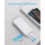 Anker Portable Charger, PowerCore Essential 20000mAh Power Bank with PowerIQ Technology and USB-C (Input Only), High-Capacity External Battery Pack Compatible with iPhone, Samsung, iPad, and More.