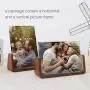 Lezgo 4x6 inch Picture Frame (2 Pack)- Photo Frame Made of Solid Wood Acrylic High-Definition Glass for Table Top Display