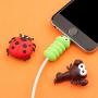 Cute Animal Bite Cable Protector for iPhone iPad Charger, SUNGUY 9pcs Fruit USB Cable Protector, Cable Chomper, Charging Cord Protector, USB Charger Saver