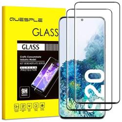 QUESPLE Samsung Galaxy S20 Screen Protector, 2 Pack Tempered Glass Screen Protector[ 9H Hardness][Anti-Bubbles][High Definition]Screen Protector for Galaxy S20