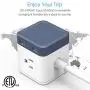 BESTEK Compact Power Strip Travel Cube 3-Outlet and 4 USB Charging Station with Mountable Detachable Base, 5 Feet Extension Cord, Flat Plug,1875W BESTEK Compact Power Strip Travel Cube 3-Outlet and 4 USB Charging Station with Mountable Detachable Base, 5 Feet Extension Cord, Flat Plug,1875W
