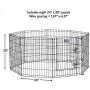 MidWest Homes for Pets Folding Metal Exercise Pen/Pet Playpen MidWest Homes for Pets Folding Metal Exercise Pen/Pet Playpen