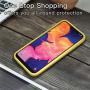 Vinve Liquid Silicone Case for Samsung Galaxy A10e, Gel Rubber Full Body Protection Shockproof Cover Slim Fit Case Drop Protection Case (Yellow)