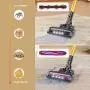 Dibea D18 Lightweight Cordless Stick Vacuum Cleaner, 2 in 1 Bagless Rechargeable Handheld Car Vacuum with Mini Motorized Brush for Floor Carpet Pet Hair, Gold