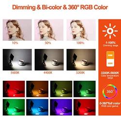 LituFoto RGB Pocket Light R18 Camera Light Mini LED Video Light Panel Fill Light Full Color Output Video Soft Light with Screen for YouTube, Vlog, DSLR, Studio, Outdoor, Smartphone Shooting