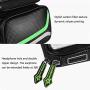 MARXIAO Mountain Bike Touch Screen Saddlebag, Front Beam Bag Mobile Phone Tube Riding Equipment Accessories