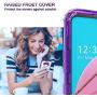 AMPURSQ Case for LG K51 (LMK500), LG Reflect (L555DL) Case,Glitter Liquid Moving Quicksand Design Heavy Duty Protection with Rugged Hard PC and TPU Bumper Cover for LG Phone (Purple)