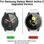 Cuteey for Galaxy Watch Active 2 Case with HD Hard PMMA Screen Protector, 2 Pack Slim Guard Thin Bumper Full Coverage Cover for Samsung Watch Women Men Smart Watch Accessories (Black+Black, 40mm)