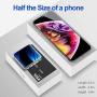 Portable Charger 10000mAh Power Bank,T-CORE Smallest External Battery Lightest Ultra Compact High Speed 2USB Cell Phone Mobile Pack for iPhone Xs X 8 7 6 Samsung Galaxy Note 9 S9 iPad Tablet-Silver