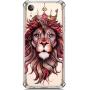 PHEZEN Case for iPhone XR Crystal Clear Case Floral Printed Ultra Slim Soft TPU Bumper Cushion Cover Anti-Scratch Transparent TPU Silicone Case for iPhone XR, Lion