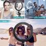 10" Ring Light with 50" Tripod Stand for Live Stream/Makeup/YouTube Video/TikTok/Photography, MOUNTDOG Selfie Ring Light Kit LED Circle Lights with Phone Holder, Compatible with iPhone/Android