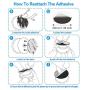 9 Pack Pops Sticky Adhesive Replacement for Socket Mount Base, pop-tech VHB 3M Sticker Pads for Phone Collapsible Grip & Stand Back - 9pcs 35mm Double Sided Tapes & 4pcs Alcohol Prep Pads 9 Pack Pops Sticky Adhesive Replacement for Socket Mount Base, pop-tech VHB 3M Sticker Pads for Phone Collapsible Grip & Stand Back - 9pcs 35mm Double Sided Tapes & 4pcs Alcohol Prep Pads