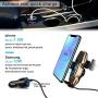 Wireless Charger Car Touch Sensing Automatic Retractable Clip Fast Charging Compatible for iPhone Xs Max/XR/X/8/8Plus Samsung S9/S8/Note 8