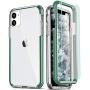 COOLQO Compatible for iPhone 11 Case, with [2 x Tempered Glass Screen Protector] Clear 360 Full Body Coverage Hard PC+Soft Silicone TPU 3in1 Heavy Duty Shockproof Defender Phone Protective Cover Green