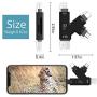 Trail Camera Viewer 4 in 1Memory SD Card Reader,E-thinker Game Camera Card Viewer-Trail Hunter View Hunting Photos Videos or Trail Camera Reader on Smartphone for iPad Mac&Android,SD & Micro SD(Black)