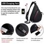 KAKA Sling Bag, Crossbody Backpack Canvas Waterproof Daypack Casual Shoulder Bag Traveling Hiking Camping for Men and Women (Larger one)