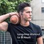 Mpow Flame Bluetooth Headphones V5.0 IPX7 Waterproof Wireless headphones,Bass+ HD Stereo Wireless Sport Earbuds, 7-9Hrs Playtime, cVc6.0 Noise Cancelling Mic for Home Workout,Running,Gym Blue Grey