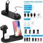 Wireless Charger for Apple Watch, ATETION 3 in 1 Charging Stand Compatible with iWatch Series 5/4/3/2/1, Compatible for AirPods and iPhone 11/Xs/X Max/XR/X/8/8Plus/7/7 Plus /6S Plus