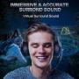ONIKUMA Xbox One Gaming Headset - Gaming Headset with Mic for PS4, Nintendo Switch, PC, Over Ear Noise-Canceling Gaming Headphones with 7.1 Surround Sound & LED Light for Mac