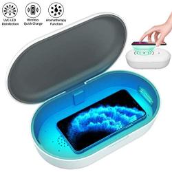 Cell Phone Cleaners Box, Wireless Charger Phone UV Light Cleaners, Professional Disinfecting for Watch Toothbrush Salon Tools