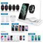 WAITIEE Updated Version,Wireless Charger 5 in 1,Qi Wireless Charging Station for Apple Watch Series 5/4/3/2/1& AirPods3/2/1 & Pencil & iPhone 11/11 Pro Max/XR/XS Max/Xs/X/8/8P (White)