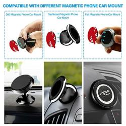 Pops Sticky Adhesive Replacement for Car Mount, Volport 6 Pack 3M Dots VHB Sticker Pads Double Sided Tape for Socket Base and Magnetic Dashboard Cell Phone Holder with 2 Pack Round Metal Plate Discs