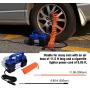 HONGNAL Portable Air Compressor Tire Inflator, 150PSI Car Air Pump Compressor with 4 Nozzle Attachments,LED Light,Air Hose,Battery Clamp,DC 12V for Pumping Car Tires, Bicycles, Trucks & Inflatables