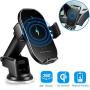【2020 Version】 Wireless car Charger Mount 10W Qi Fast Charging Auto Clamping Car Mount Phone Holder Compatible iPhone 11 Pro Max/11 Pro/11/XS MAX/XS/XR/X/8P/8 Samsung S10+/ S10/S9+/S9/S8+/S8 (Silver)