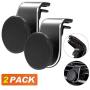 [2 Pack] Magnetic Car Phone Holder Vent Clip,KL-Pro Upgraded L Type Adjustable Air Vent Phone Mount for Car,Magnet 360° Rotation GPS Holder for iPhone 11 Pro Max XR XS X Samsung Galaxy Note 10 S9 S8