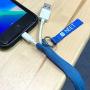 NEET Headphone Keeper, Tie for Cords, Cable Keeper, Reusable Zippered Cable tie Cord wrap, Management for Mobile Phone Cable Charger, All Ear Buds and Headphones, 3 Pack, Blue