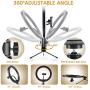 LED Selfie Ring Light 10" for iPhone with Tripod Stand and Phone Holder, Fill Light with Remote Control for Live Stream/Makeup/YouTube Video Compatible for iPhone Android