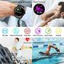 Smart Watch for Android and iOS Phone, Fitnees Tracker with 1.3" Full Touch Screen Pedometer Heart Rate Sleep Monitor Tracker IP68 Waterproof Watch for Men Women