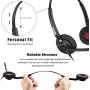 Cell Phone Headset with Microphone Noise Cancelling & Call Controls 3.5mm Computer Headset for iPhone, Samsung, LG, HTC, BlackBerry Mobile Phone and iPad Tablets (A802MP)