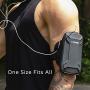 Sports Armband: Cell Phone Holder Case Arm Band Strap with Zipper Pouch Mobile Exercise Running Workout for Apple iPhone 6 6S 7 X Plus Touch Android Galaxy S6 S7 S8 S9 Note 5 Edge Pixel (Matte Black)