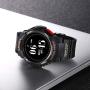 F6 Bluetooth Smart Watch IP68 Waterproof Sport Tracker Watch Outdoor Style Touchscreen with Pedometer, Message Push, Sleep Monitor, Heart Rate, Alarm Clock and Stopwatch (Black + Black)